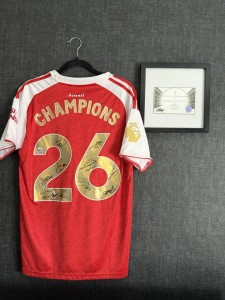 Arsenal Champions 26 Signed Football Shirt - Private Signings COA for sale on Ebay