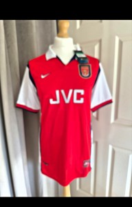 Nike Arsenal 98/99 Home Shirt Red Short Sleeve Adults Size XL Shirt for sale on Ebay