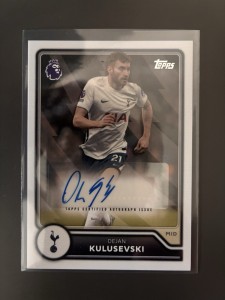 Topps Flagship Premier League 2026/27 Dejan Kulusevski Tottenham Base Autograph for sale on Ebay