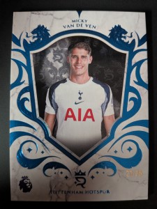 Micky Van De Ven Tottenham Hotspur Topps Royalty Blue Numbered /25 Parallel Card for sale on Ebay