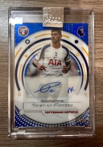 Topps Pristine Premier League 2026 Cristian Romero Tottenham Auto Numbered 20/75 for sale on Ebay