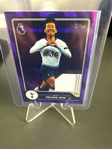 Topps Premier League Tottenham Heung-Min Son Premier Relics Mem 050/199 for sale on Ebay