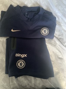 Chelsea Fc Nike Large Tshirt And Shorts Excellent Condition for sale on Ebay