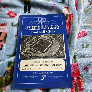 1952/53 Chelsea v Birmingham. Football combination  for sale on Ebay