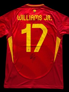 Rare Nico Williams Jr Signed Spain Euro 2024 Final Football Shirt for sale on Ebay