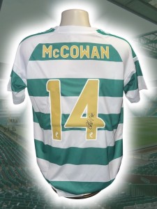 Hand Signed LUKE MCCOWAN Celtic Football Home Shirt - COA for sale on Ebay