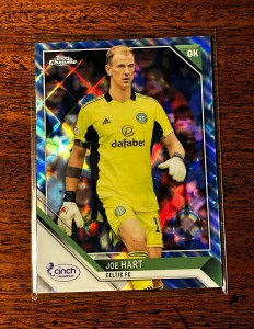 Topps Chrome SPFL 2021-22 Joe Hart Celtic FC #75 Blue Tartan Refractor /125 for sale on Ebay