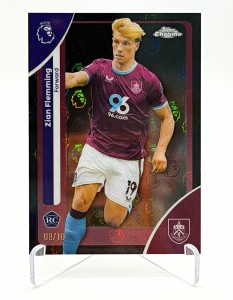Topps Chrome Premier League Logofractor Zian Flemming Burnley FC #60 Rookie 8/10 for sale on Ebay