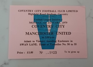 1978/1979 COVENTRY CITY v MANCHESTER UNITED POSTPONED GAME MATCH TICKET for sale on Ebay