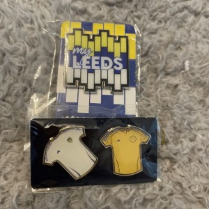 Leeds united members pin badges  for sale on Ebay