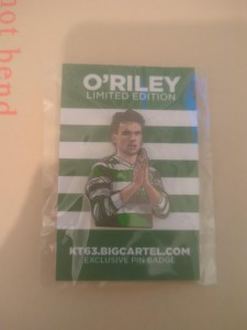 Matt O'Riley Celtic hoidy pin badge for sale on Ebay