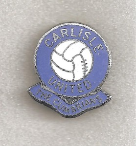 Pin Badge Abzeichen - UK - 19a - CARLISLE UNITED FC - Gomm Ball Brooch for sale on Ebay
