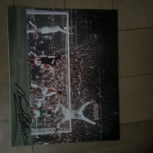 Leeds United Norman Hunter Signed Print for sale on Ebay