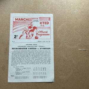 Season 1964/65. Manchester United Youth V Everton Lancs League for sale on Ebay