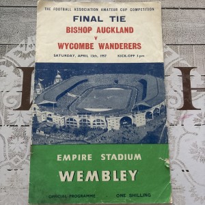 56/7 FA Amateur Cup Final - Bishop Auckland vs Wycombe Wanderers  for sale on Ebay