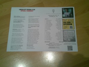 lincoln city v burnley team sheet 2026/27 season  for sale on Ebay
