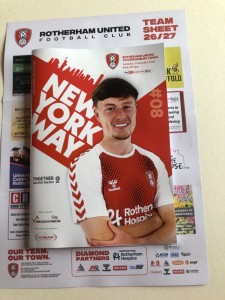 ROTHERHAM UNITED v Shrewsbury Town Programme & Team Sheet for sale on Ebay