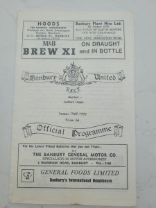Banbury United V Salisbury 25.4. 1970 - Southern League for sale on Ebay