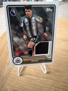 Topps 2026 Premier League Flagship Lewis Miley Patch Newcastle United for sale on Ebay