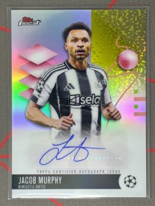 2025-26 Topps Finest UCC Jacob Murphy Auto Newcastle for sale on Ebay