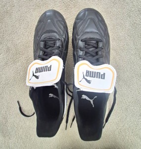 PUMA King Black/White Football Boots Moulded Studs Size 10 for sale on Ebay