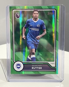Topps Premier League Georginio Rutter Brighton Green 61/99 #89 26/27 for sale on Ebay