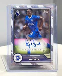 Topps Premier League Danny Welbeck Base Auto Parallel #BA-DW Brighton 23/38 for sale on Ebay