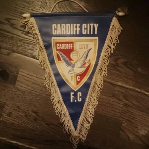 Cardiff City pennant 12” x 9” for sale on Ebay