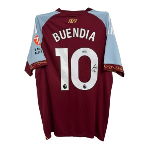 Emiliano Buendia Signed Shirt ACG Aston Villa 25 26 Jersey Auto Buendía for sale on Ebay
