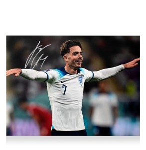 Jack Grealish Signed England Photo: FIFA World Cup Goal vs IR Iran with COA for sale on Ebay