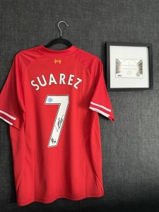 Luis Suarez Signed Liverpool Shirt - Private Signings COA for sale on Ebay