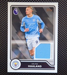 Topps Premier League 2026-27 Erling Haaland Manchester City Player Worn Relic for sale on Ebay