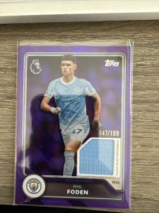 Topps Premier League 26/27 Phil Foden Match worn Patch Manchester City /199 for sale on Ebay