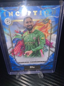 Topps Gianluigi Donnarumma Inception Manchester City Blue 30/49. /49. for sale on Ebay
