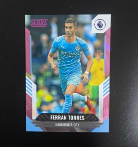 Panini Score 2021-22 Premier League Ferran Torres #8 Manchester City /25 for sale on Ebay