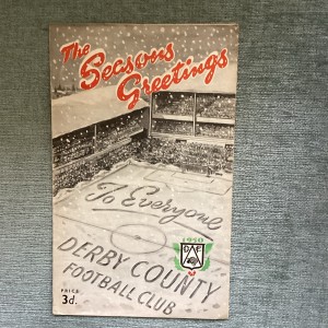 Derby County v Tottenham Hotspur (First Division) 25/12/1950 for sale on Ebay