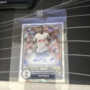 Topps Premier League 2026-27 Cristian Romero Tottenham Hotspur Auto /38 for sale on Ebay