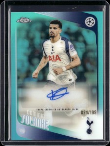 Dominic Solanke Auto /199 - Tottenham - 2025-26 Topps Chrome UCC for sale on Ebay