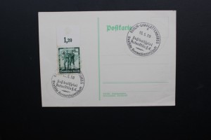 1938 FDC GERMANY v ASTON VILLA POSTCARD Mi Nr. 662 RARE VILLA - MATCH CANCEL for sale on Ebay