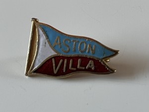 Aston Villa Football Club Enamel Pennant Flag Coffer Badge Pin for sale on Ebay