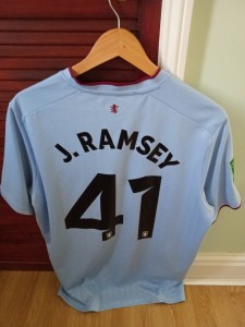 Aston Villa football shirt bundle x 7 McGinn Cash Ramsey for sale on Ebay
