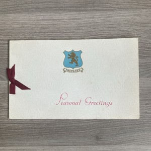 Aston Villa 1962 Seasons Greetings Christmas Card.    good for sale on Ebay