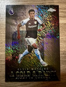 Topps Chrome PL 2026 Ollie Watkins Villa A Cold & Rainy Night In Chrome Case Hit for sale on Ebay