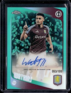 Ollie Watkins Auto /199 - Aston Villa - 2025-26 Topps Chrome UCC for sale on Ebay