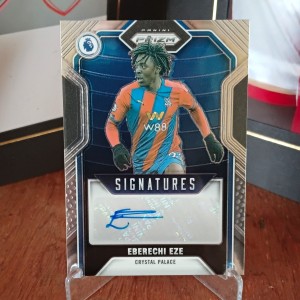 Panini Prizm 2021-22 Premier League Eberechi Eze Auto Crystal Palace/Arsenal for sale on Ebay