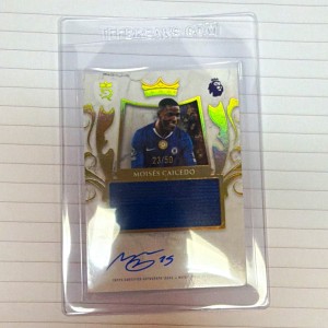 Topps Royalty Premier League 2026 Moises Caicedo Chelsea Auto Relic 23/50 for sale on Ebay