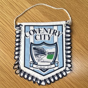 Coventry City FC Mini Pennant Hanging Flag Double-Sided Crest,Highfield Road. for sale on Ebay