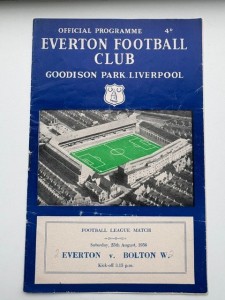 Everton v Bolton Wanderers 1956/57 (League) for sale on Ebay