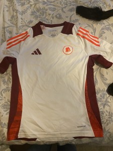 AS Roma Boys Football Shirt 11-12 Years White for sale on Ebay