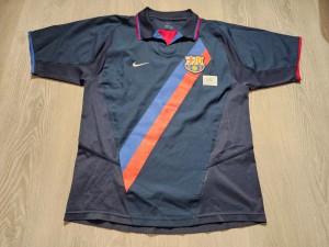 Mens Nike Barcelona LARSSON #17 Away football shirt 2002 - 2004 Size M for sale on Ebay